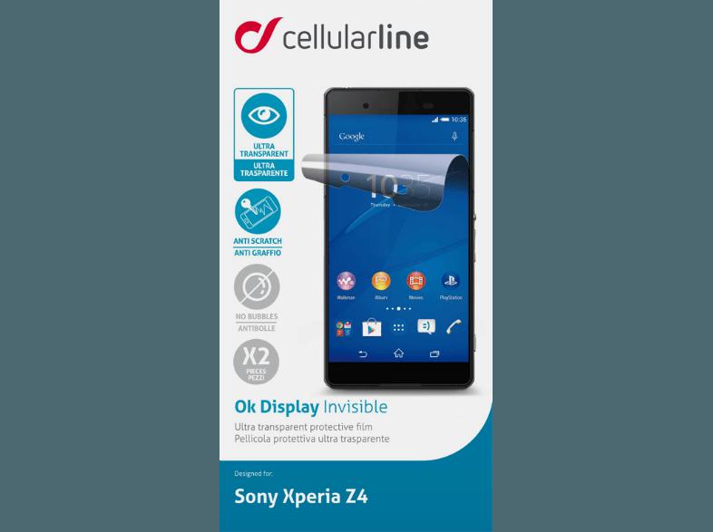 CELLULAR LINE 36801 Displayschutzfolie Xperia Z4