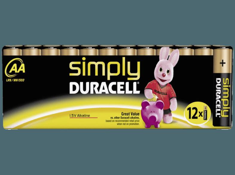 DURACELL 002296 Simply AA Batterie AA, DURACELL, 002296, Simply, AA, Batterie, AA