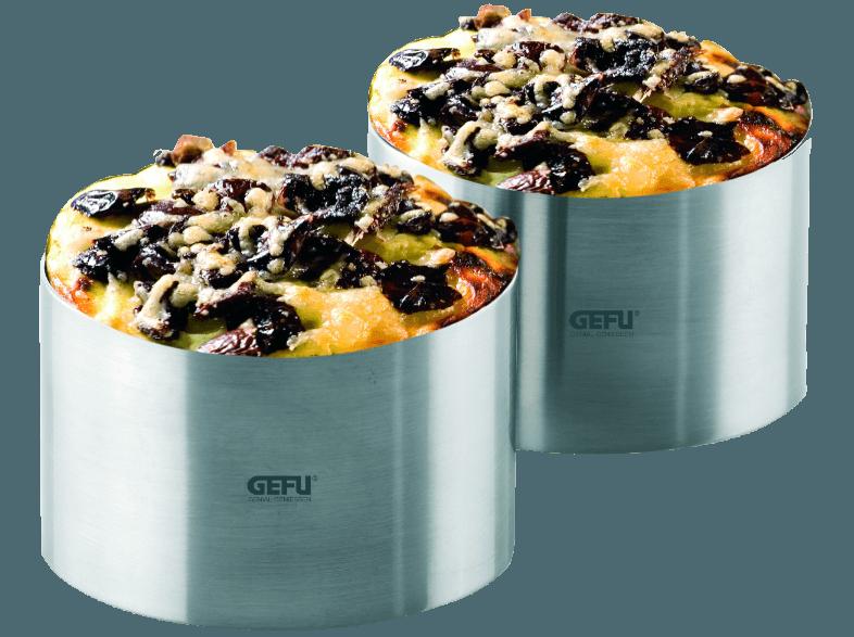 GEFU 12160 Forma 2 Stück Dessert- und Vorspeisenringe Set, GEFU, 12160, Forma, 2, Stück, Dessert-, Vorspeisenringe, Set