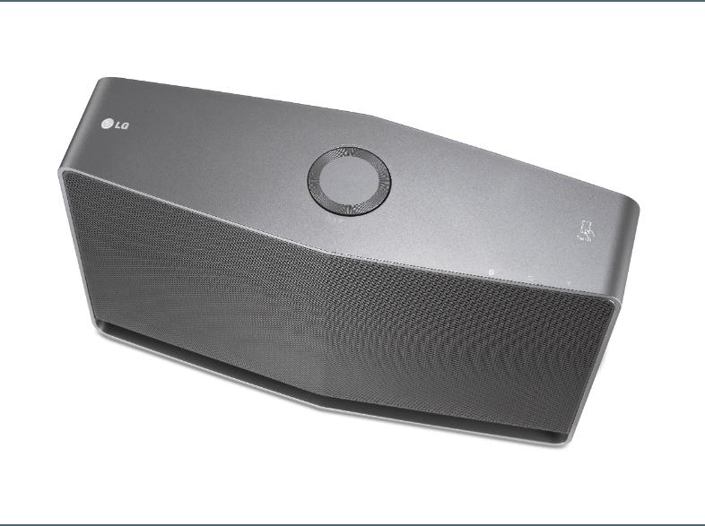 LG NA9740 - Wireless Lautsprecher (App-steuerbar, Bluetooth, Metallsilber)