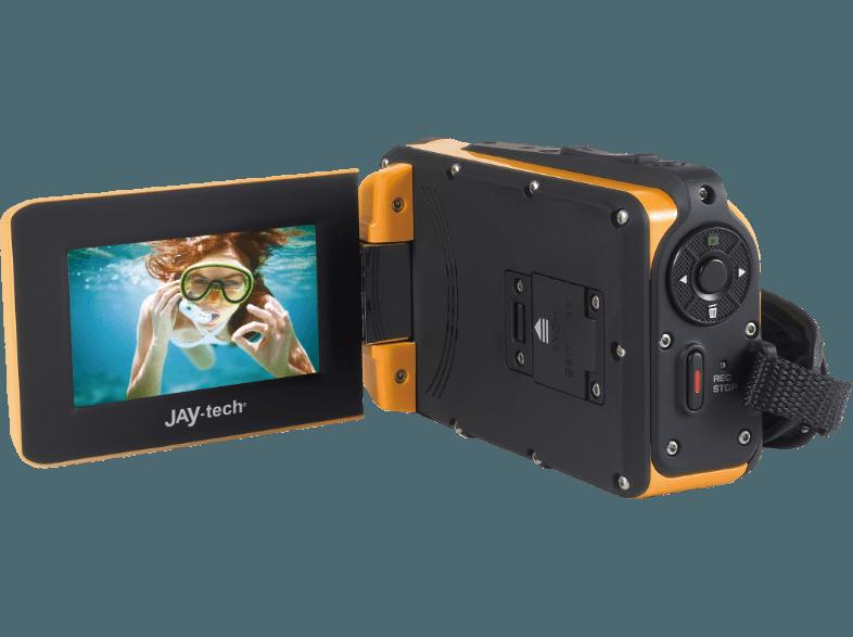 JAY-TECH 77007418 WATERCAM WHDV 5008 inkl. AKKU   8 GB SPEICH Watercam Orange (Wasserdicht bis: bis zu 3 m, CMOS, )