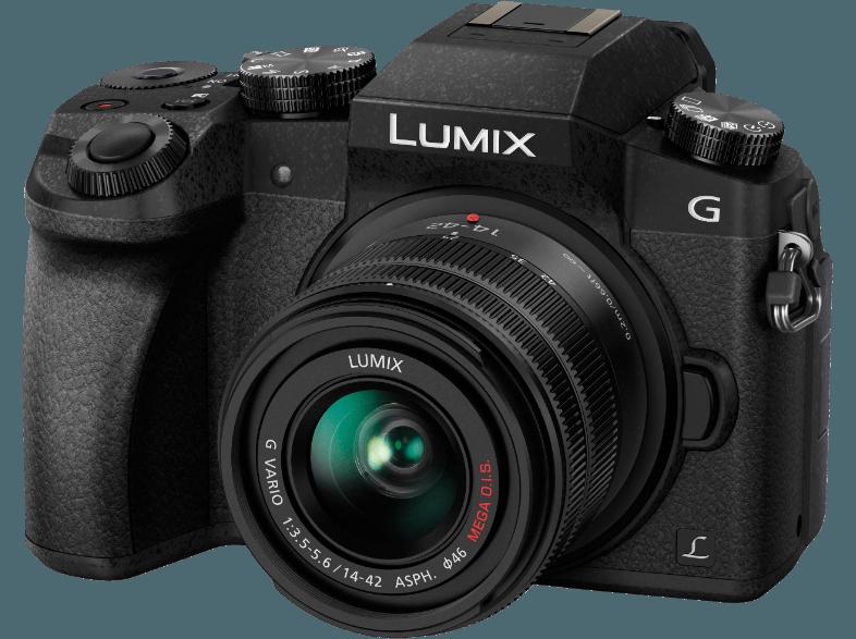 PANASONIC DMC-G70WEG-K    Objektiv 14-42 mm, 45-150 mm f/3.5-5.6, f/4-5.6 (16 Megapixel, Live MOS)