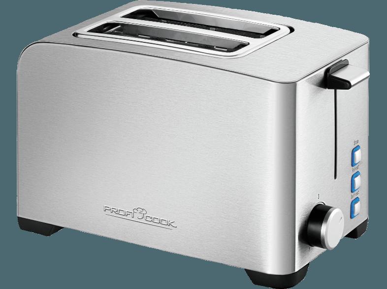 PROFI COOK PC-TA 1082 Toaster Inox (800 Watt, Schlitze: 2)
