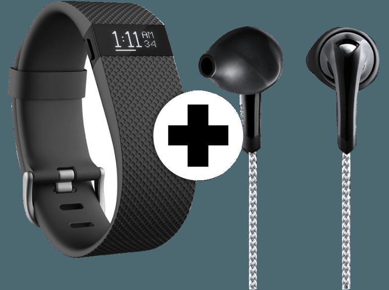 FITBIT Fitness Pack Charge HR Größe S & Sport-Headset YB JBLITX-2000 Schwarz (Activity-Tracker)