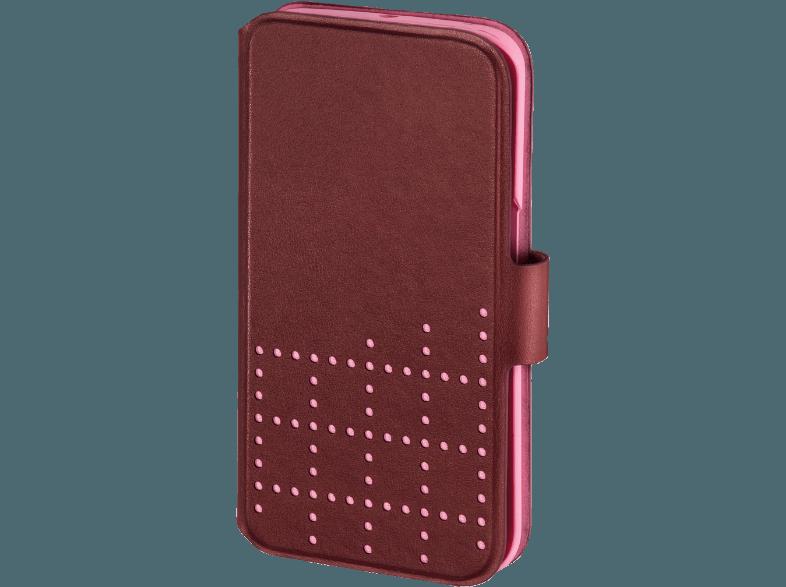 HAMA Booklet Case Dots für Samsung Galaxy S6 edge marsala/rosa Handytasche Galaxy S6 edge