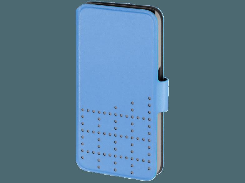 HAMA Booklet Case Dots für Samsung Galaxy S6 lichtblau/grau Handytasche Galaxy S6