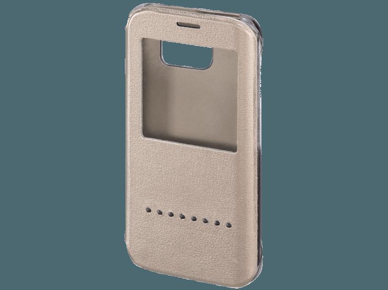 HAMA Booklet Case Window für Samsung Galaxy S6 edge gold Handytasche Galaxy S6 edge