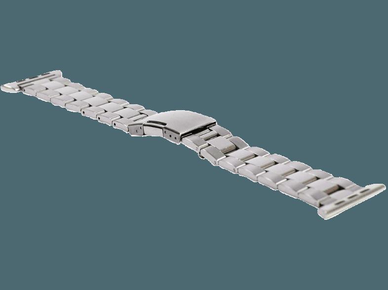 MONOWEAR Metall Gliederarmband Adapter 38mm Silber (Wechselarmband)