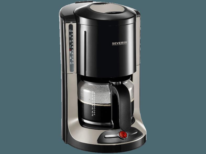 SEVERIN KA 4178 Select Kaffeeautomat Schwarz/Silber (Glaskanne)