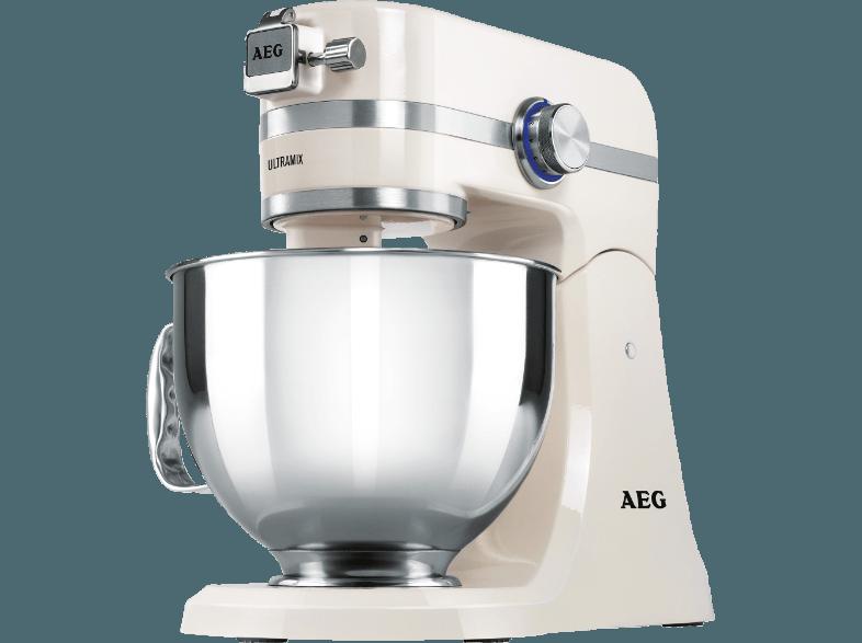 AEG KM 4100 UltraMix Küchenmaschine White Glossy/Metallic 1000 Watt, AEG, KM, 4100, UltraMix, Küchenmaschine, White, Glossy/Metallic, 1000, Watt