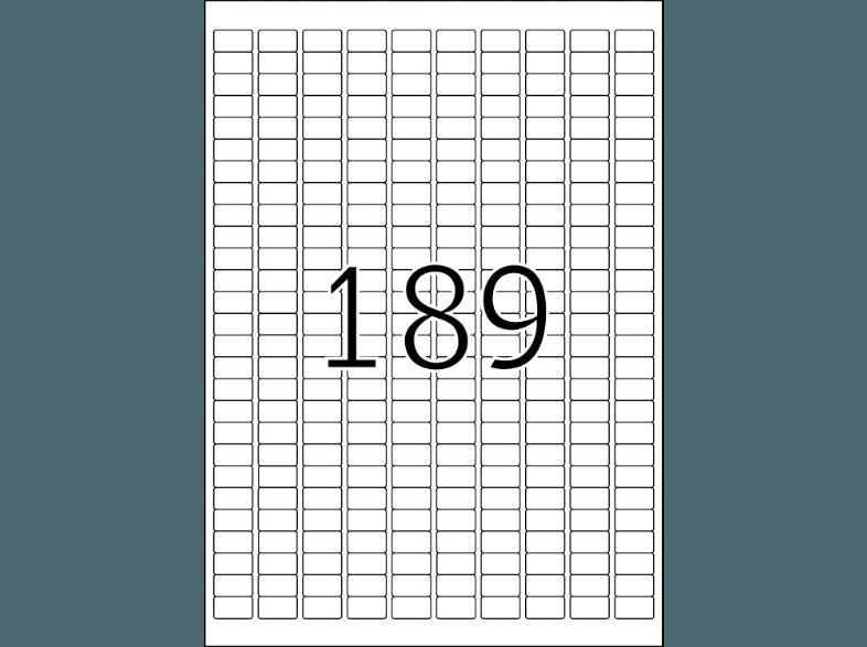 HERMA 10001 Ablösbare Etiketten 25.4x10 mm A4 4725 St.