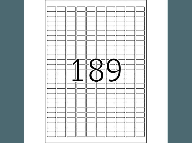 HERMA 10001 Ablösbare Etiketten 25.4x10 mm A4 4725 St.