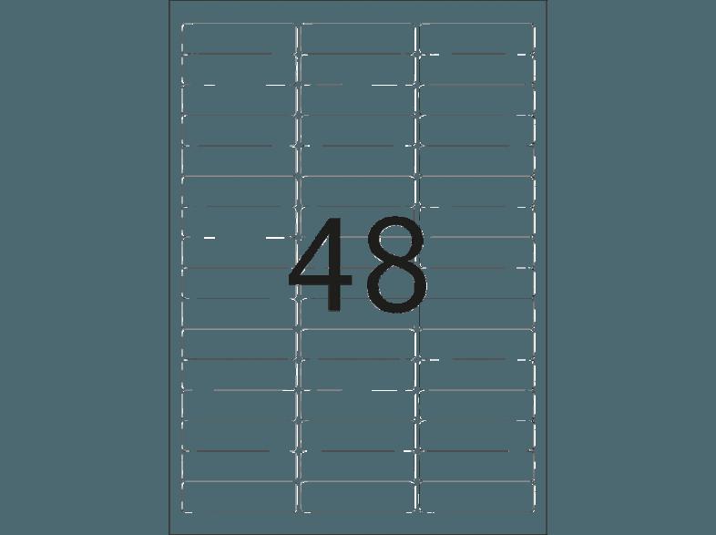 HERMA 10005 Ablösbare Beschriftungsstreifen 63.5x16.9 mm A4 1200 St., HERMA, 10005, Ablösbare, Beschriftungsstreifen, 63.5x16.9, mm, A4, 1200, St.