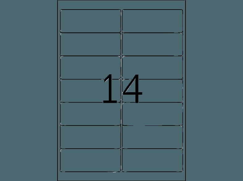 HERMA 10016 Repositionierbare Adressetiketten 99.1x38.1 mm A4 350 St., HERMA, 10016, Repositionierbare, Adressetiketten, 99.1x38.1, mm, A4, 350, St.