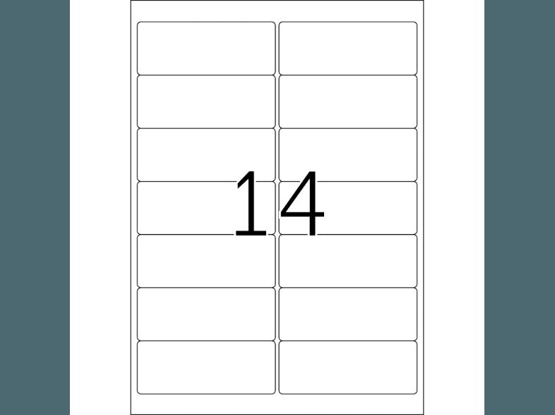 HERMA 10016 Repositionierbare Adressetiketten 99.1x38.1 mm A4 350 St., HERMA, 10016, Repositionierbare, Adressetiketten, 99.1x38.1, mm, A4, 350, St.