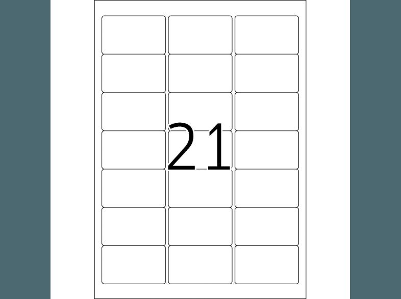 HERMA 10822 Adressetiketten Recyclingpapier 63.5x38.1 mm A4 2100 St., HERMA, 10822, Adressetiketten, Recyclingpapier, 63.5x38.1, mm, A4, 2100, St.