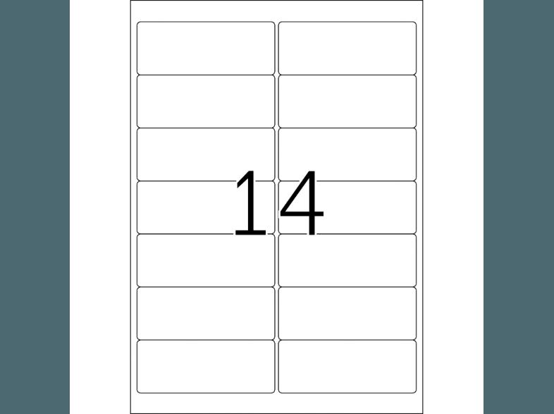 HERMA 10826 Adressetiketten Recyclingpapier 99.1x38.1 mm A4 1400 St., HERMA, 10826, Adressetiketten, Recyclingpapier, 99.1x38.1, mm, A4, 1400, St.