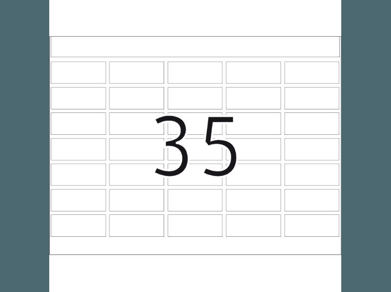 HERMA 2842 Haftetiketten für Druckmaschinen 12x30 mm A4 35 St.