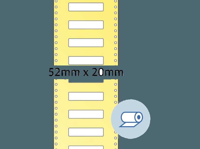 HERMA 4066 Rollenetiketten 52x19.5 mm A4 5000 St., HERMA, 4066, Rollenetiketten, 52x19.5, mm, A4, 5000, St.