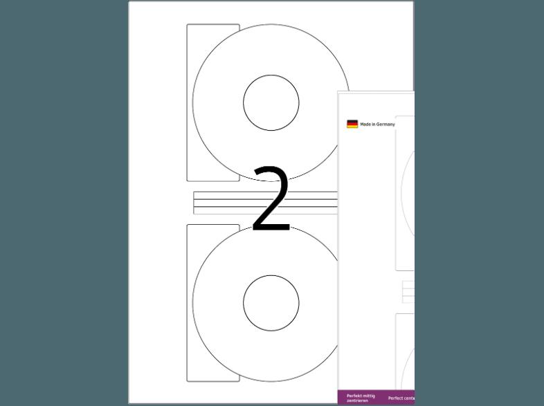 HERMA 4471 CD-Etiketten Ø 116 mm A4 200 St., HERMA, 4471, CD-Etiketten, Ø, 116, mm, A4, 200, St.