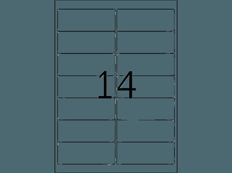 HERMA 4678 Adressetiketten 99.1x38.1 mm A4 1400 St., HERMA, 4678, Adressetiketten, 99.1x38.1, mm, A4, 1400, St.