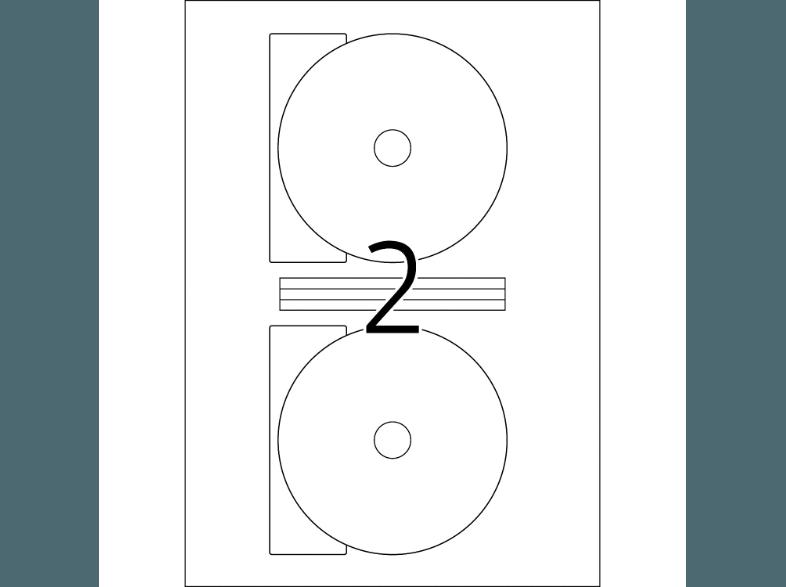 HERMA 4699 DVD-/Blu-ray-Etiketten Ø 116 mm A4 50 St.