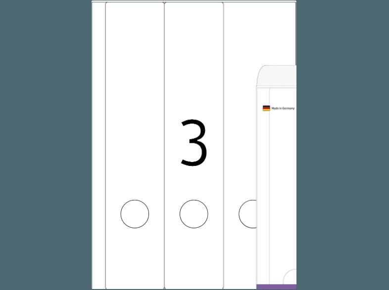 HERMA 4831 Inkjet Ordneretiketten 61x297 mm A4 75 St.