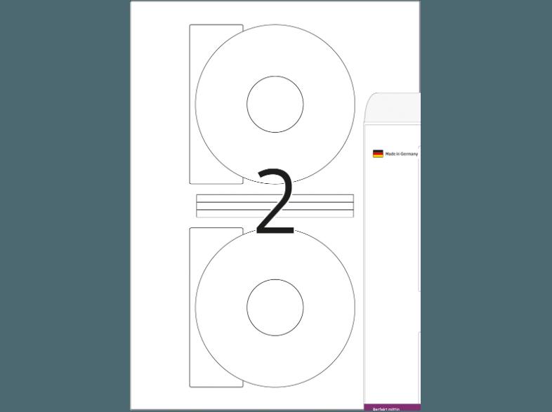 HERMA 5079 CD-Etiketten Ø 116 mm A4 50 St.