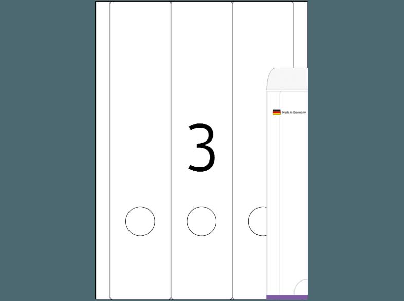 HERMA 5135 Ordneretiketten 61x297 mm A4 75 St., HERMA, 5135, Ordneretiketten, 61x297, mm, A4, 75, St.