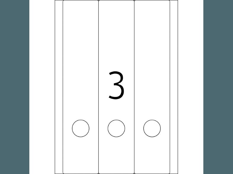 HERMA 5135 Ordneretiketten 61x297 mm A4 75 St.