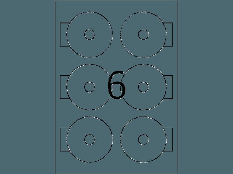 HERMA 8619 CD-Etiketten Ø 78 mm A4 150 St., HERMA, 8619, CD-Etiketten, Ø, 78, mm, A4, 150, St.