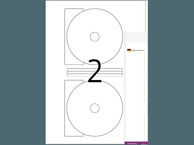 HERMA 8624 CD-Etiketten Ø 116 mm A4 20 St.