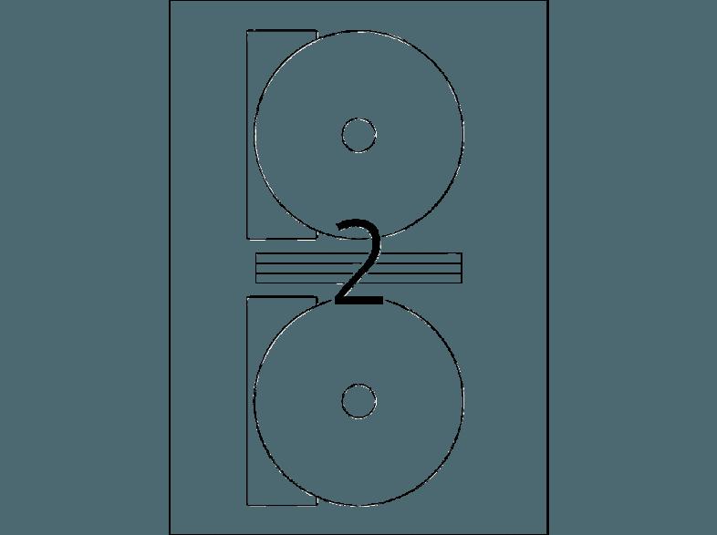 HERMA 8624 CD-Etiketten Ø 116 mm A4 20 St., HERMA, 8624, CD-Etiketten, Ø, 116, mm, A4, 20, St.