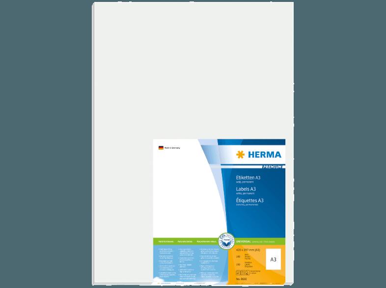 HERMA 8692 A3-Etiketten 297x420 mm A3 100 St., HERMA, 8692, A3-Etiketten, 297x420, mm, A3, 100, St.