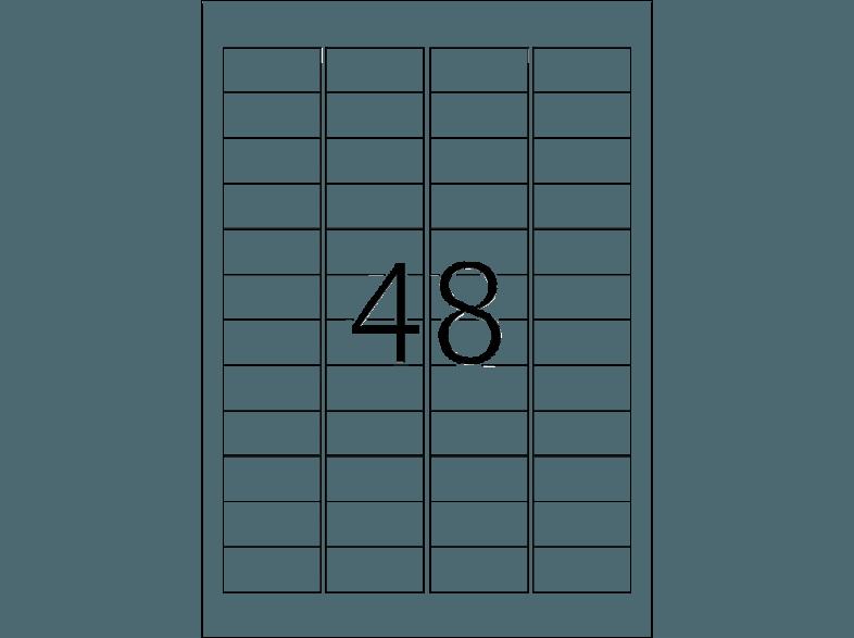 HERMA 9531 Outdoor Klebefolie 45.7x21.2 mm A4 480 St., HERMA, 9531, Outdoor, Klebefolie, 45.7x21.2, mm, A4, 480, St.