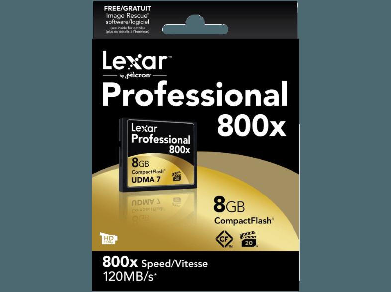 LEXAR LCF8GBCRBEU800 , 800x, 8 GB, LEXAR, LCF8GBCRBEU800, 800x, 8, GB