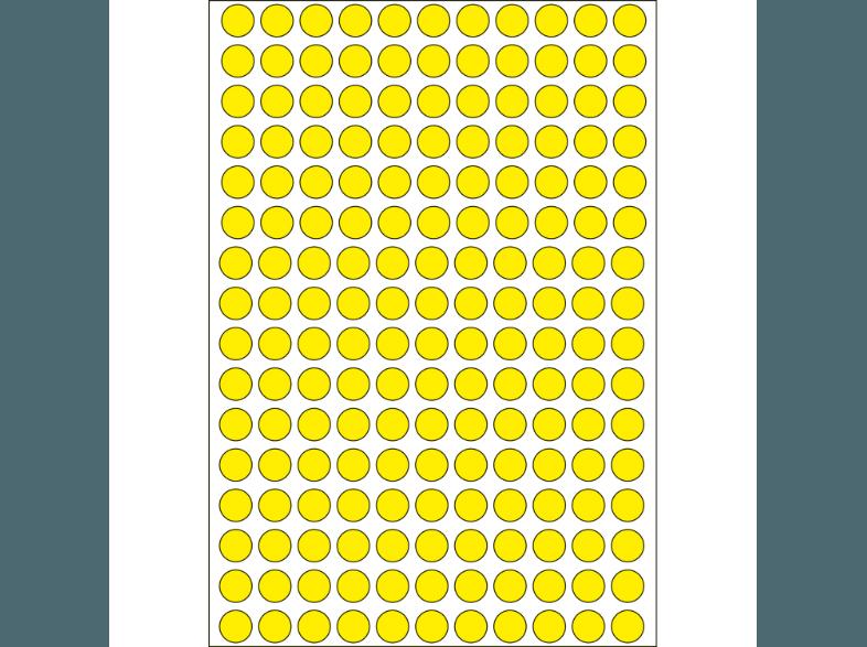 HERMA 2211 Vielzwecketiketten/Farbpunkte rund Ø 8 mm  5632 St.
