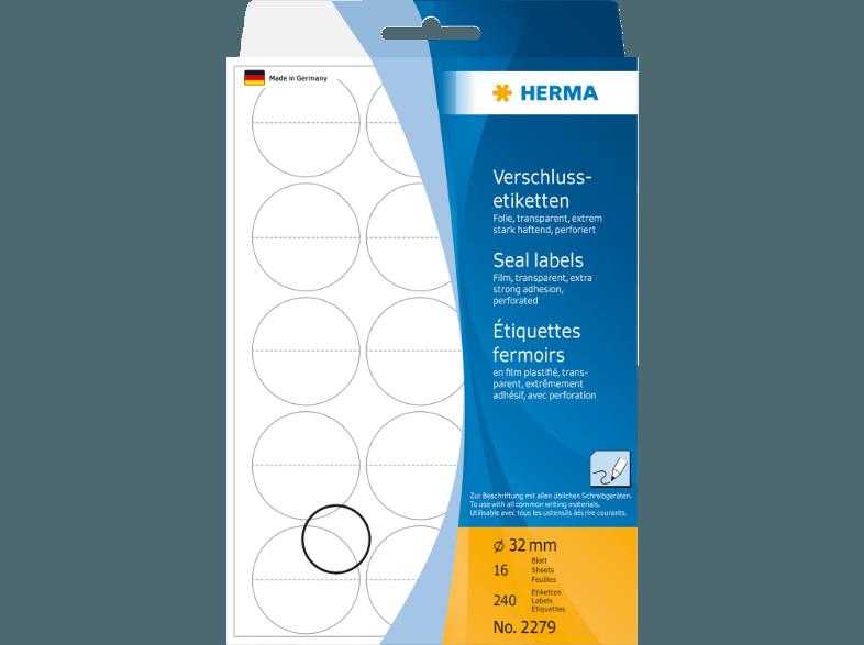 HERMA 2279 Verschlussetiketten rund Ø 32 mm  240 St.