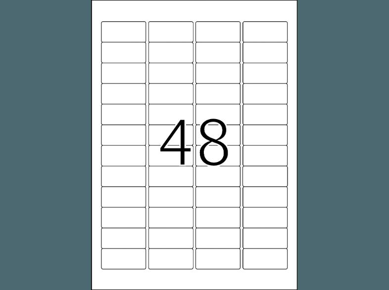 HERMA 4221 Typenschildetiketten 45.7x21.2 mm A4 1200 St.