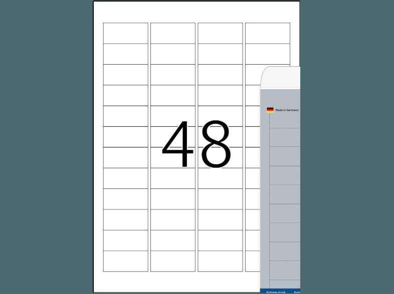 HERMA 4221 Typenschildetiketten 45.7x21.2 mm A4 1200 St.