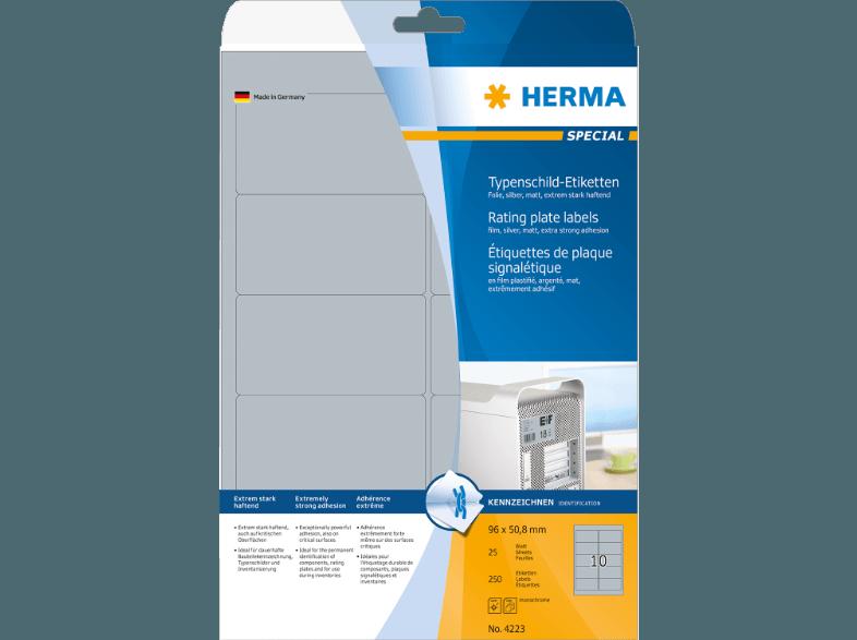 HERMA 4223 Typenschildetiketten 96x50.8 mm A4 25 St.