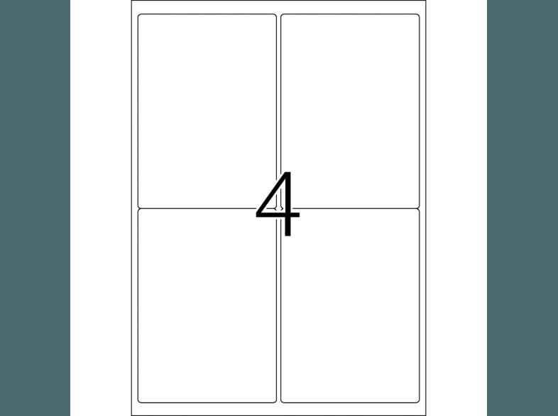 HERMA 4250 Adressetiketten 99.1x139 mm A4 400 St.
