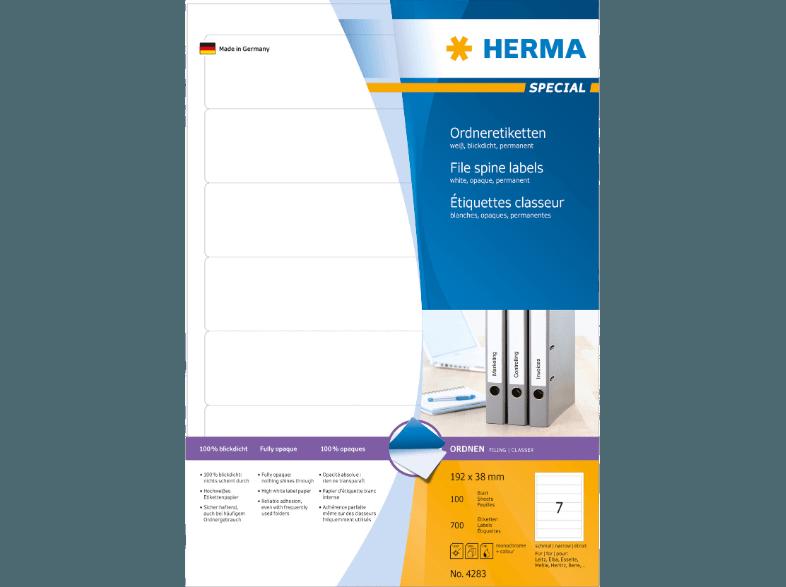 HERMA 4283 Ordneretiketten 192x38 mm A4 700 St.