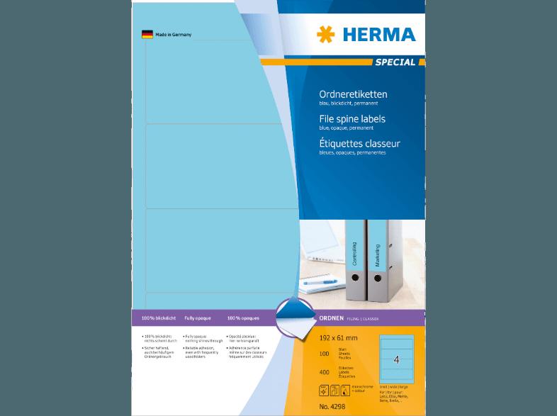 HERMA 4298 Ordneretiketten 192x61 mm A4 400 St.