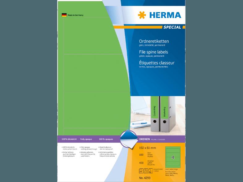 HERMA 4299 Ordneretiketten 192x61 mm A4 400 St.