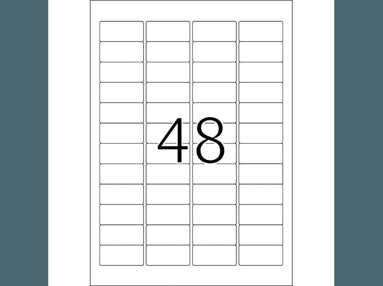 HERMA 4366 Farbige Etiketten 45.7x21.2 mm A4 960 St.