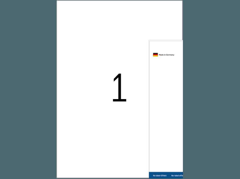 HERMA 4376 Etiketten transparent 210x297 mm A4 100 St.