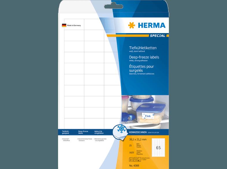 HERMA 4388 Tiefkühletiketten 38.1x21.2 mm A4 1625 St.