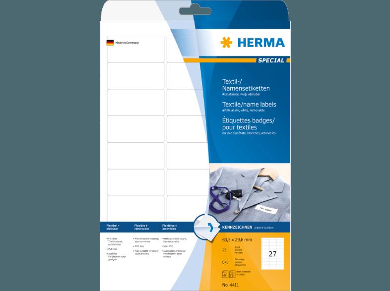 HERMA 4411 Namensetiketten 63.5x29.6 mm A4 675 St.