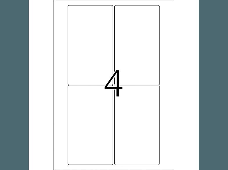 HERMA 4472 Adressetiketten 78.7x139.7 mm A4 400 St.